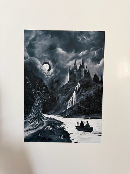 Le lac, print A4 de L'Art de Clem